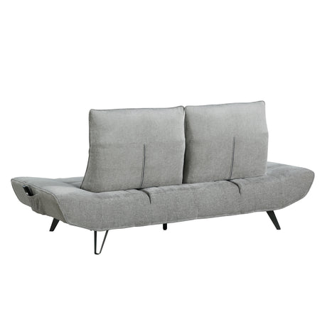 Quonsett Gray Sofa with Power Adjustable Seat from Homelegance - Luna Furniture
