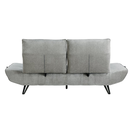 Quonsett Gray Sofa with Power Adjustable Seat from Homelegance - Luna Furniture