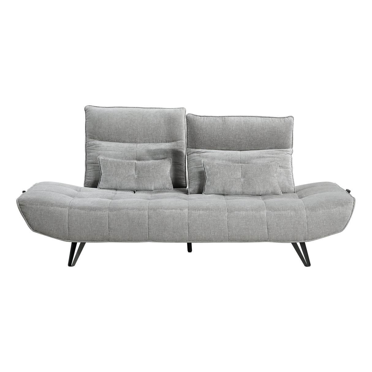 Quonsett Gray Sofa with Power Adjustable Seat from Homelegance - Luna Furniture