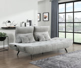 Quonsett Gray Sofa with Power Adjustable Seat from Homelegance - Luna Furniture