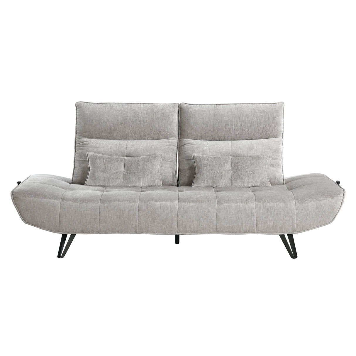 9556LGY-3PW Sofa with Power Adjustable Seat Depth and Manual Adjustable Headrests from Homelegance - Luna Furniture