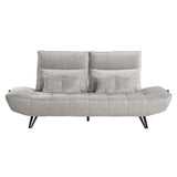 9556LGY-3PW Sofa with Power Adjustable Seat Depth and Manual Adjustable Headrests from Homelegance - Luna Furniture