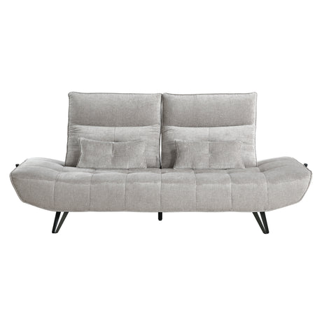 9556LGY-3PW Sofa with Power Adjustable Seat Depth and Manual Adjustable Headrests from Homelegance - Luna Furniture