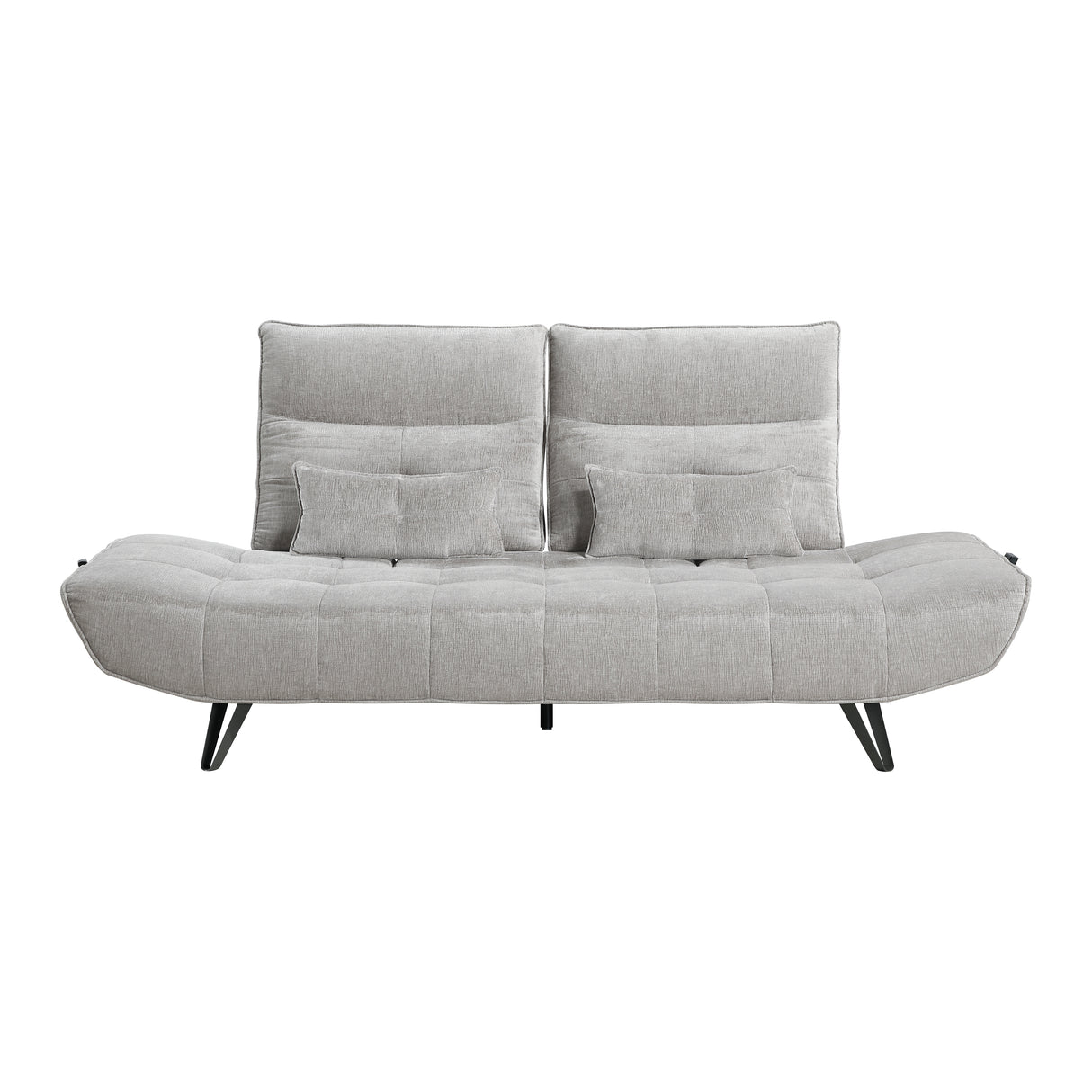 9556LGY-3PW Sofa with Power Adjustable Seat Depth and Manual Adjustable Headrests from Homelegance - Luna Furniture