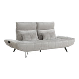 9556LGY-3PW Sofa with Power Adjustable Seat Depth and Manual Adjustable Headrests from Homelegance - Luna Furniture