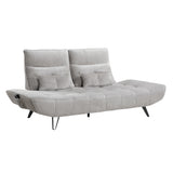 9556LGY-3PW Sofa with Power Adjustable Seat Depth and Manual Adjustable Headrests from Homelegance - Luna Furniture