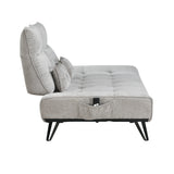 9556LGY-3PW Sofa with Power Adjustable Seat Depth and Manual Adjustable Headrests from Homelegance - Luna Furniture