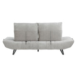 9556LGY-3PW Sofa with Power Adjustable Seat Depth and Manual Adjustable Headrests from Homelegance - Luna Furniture