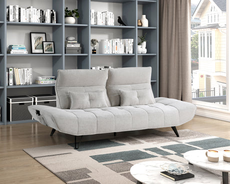 9556LGY-3PW Sofa with Power Adjustable Seat Depth and Manual Adjustable Headrests from Homelegance - Luna Furniture
