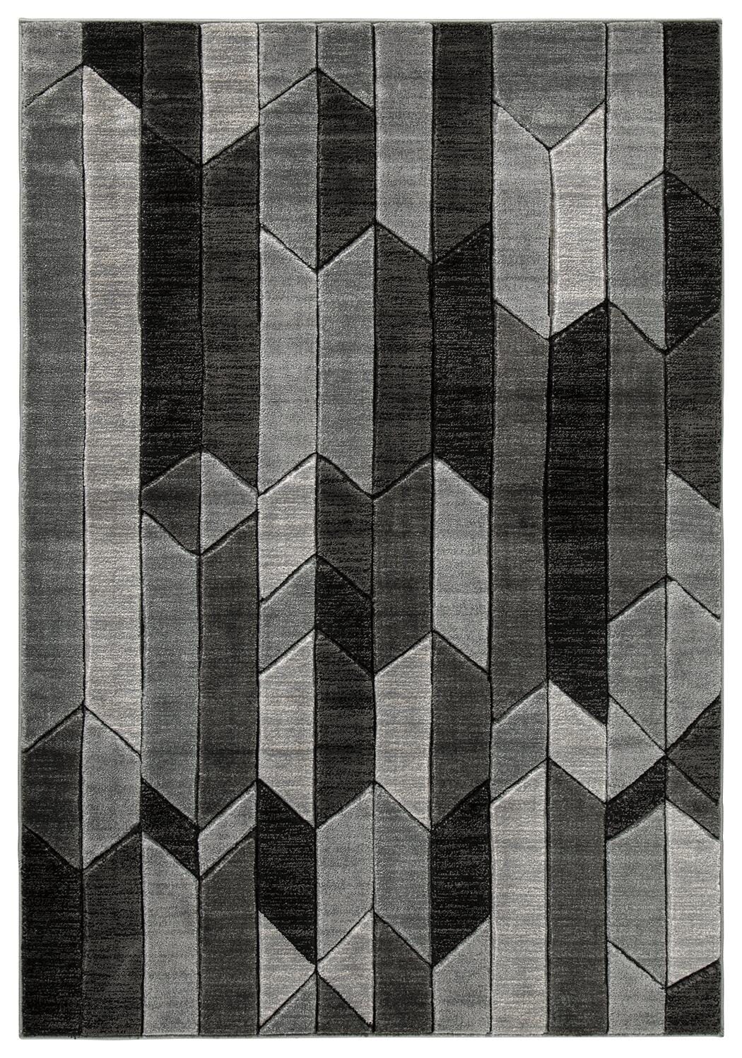 Chayse Black/Gray 5' x 6'7" Rug from Ashley - Luna Furniture