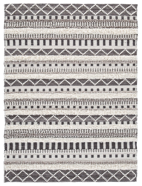 Karalee Ivory/Brown 5' x 7' Rug from Ashley Furniture - Luna Furniture