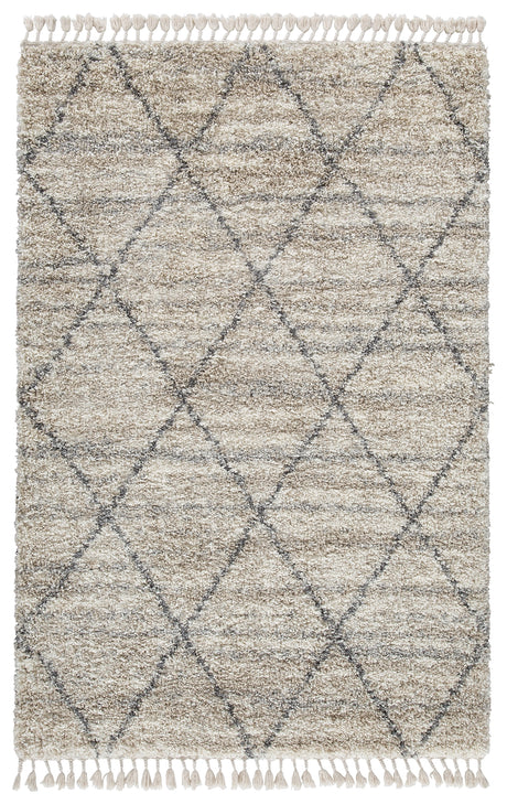 Abdalah Beige/Gray 5' x 7' Rug from Ashley - Luna Furniture