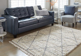 Abdalah Beige/Gray 5' x 7' Rug from Ashley - Luna Furniture