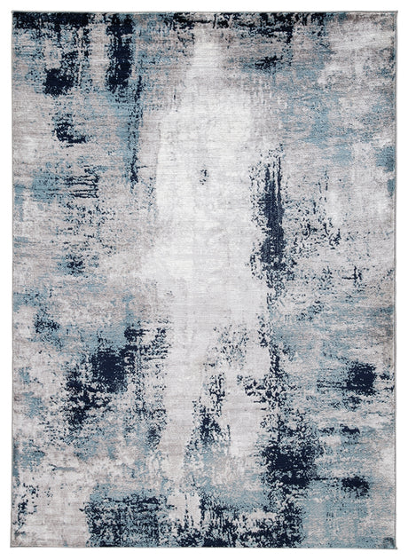 Leonelle Cream/Blue/Gray Large Rug from Ashley Furniture - Luna Furniture