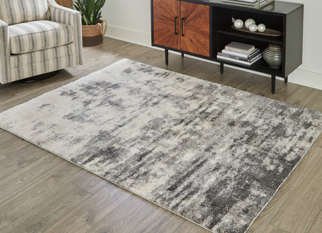 Gerdie Cream/Gray Large Rug from Ashley Furniture - Luna Furniture