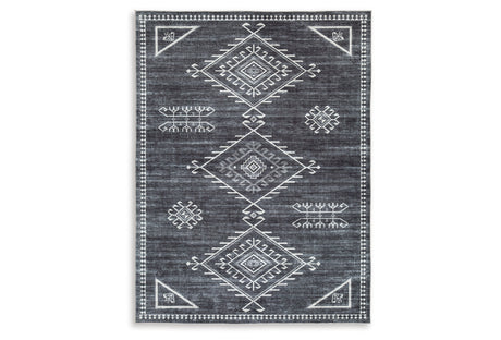 Arloman Black/Cream/Gray 5' x 7' Rug from Ashley Furniture - Luna Furniture