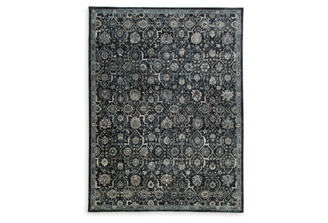 Hilcott Blue/Cream/Brown Large Rug from Ashley - Luna Furniture