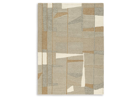 Abbotton Taupe/Gray/Caramel 5' x 7' Rug from Ashley - Luna Furniture