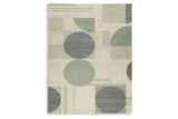 Dallane Linen/Blue/Green 8' x 10' Rug from Ashley - Luna Furniture