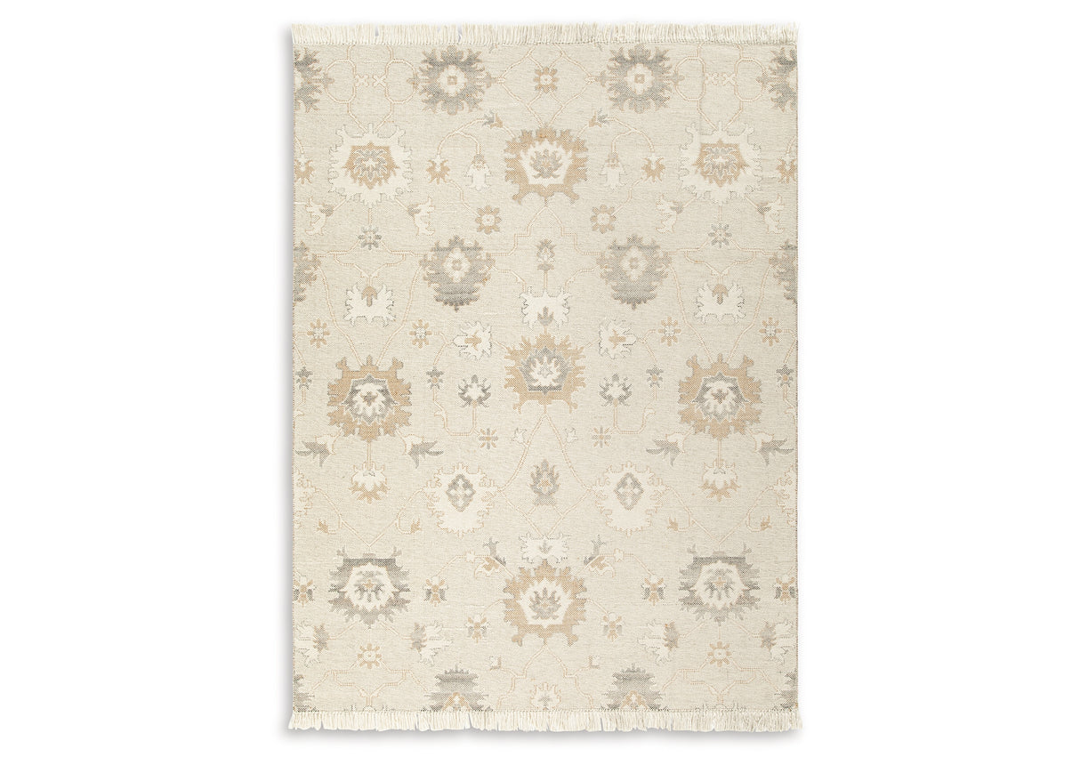 Calkin Linen/Gray/Caramel 8' x 10' Rug from Ashley - Luna Furniture