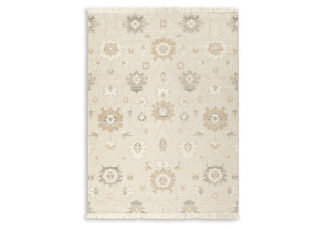 Calkin Linen/Gray/Caramel 8' x 10' Rug from Ashley - Luna Furniture