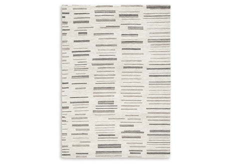 Leesdale Ivory/Brown/Black 5' x 7' Rug from Ashley Furniture - Luna Furniture