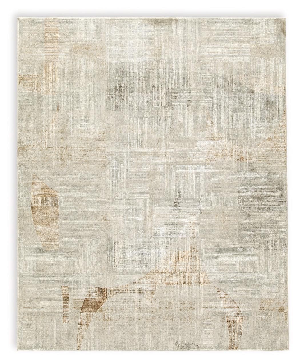 Truward Linen/Gray/Caramel Large Rug from Ashley Furniture - Luna Furniture