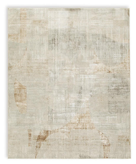 Truward Linen/Gray/Caramel Large Rug from Ashley - Luna Furniture