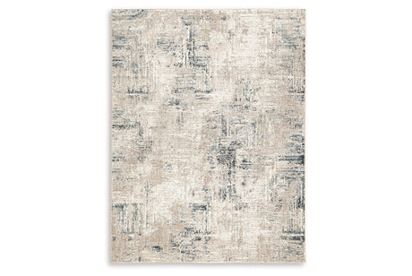 Gentor Blue/Ivory 5' x 7' Rug from Ashley Furniture - Luna Furniture