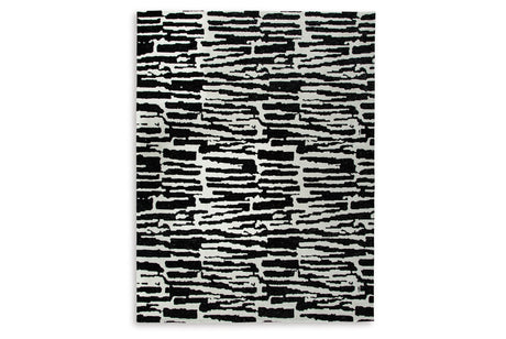 Bramshaw Black/Ivory Large Rug from Ashley - Luna Furniture
