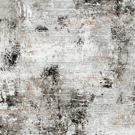 Langwell Black/Gray/White Large Rug from Ashley Furniture - Luna Furniture