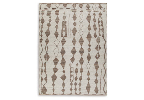 Brettler Beige/Brown Extra Large Rug from Ashley - Luna Furniture