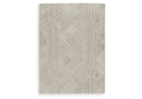 Jadott Beige/Brown Medium Rug from Ashley Furniture - Luna Furniture