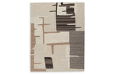Kencher Beige/Brown Large Rug from Ashley Furniture - Luna Furniture