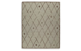 Guyford Beige/Brown Large Rug from Ashley Furniture - Luna Furniture