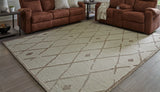 Guyford Beige/Brown Large Rug from Ashley Furniture - Luna Furniture