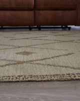 Guyford Beige/Brown Large Rug from Ashley Furniture - Luna Furniture