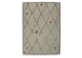Guyford Beige/Brown Medium Rug from Ashley Furniture - Luna Furniture
