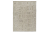 Brickburgh Gray/Ivory/Honey Large Rug from Ashley Furniture - Luna Furniture