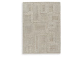 Brickburgh Gray/Ivory/Honey Medium Rug from Ashley Furniture - Luna Furniture