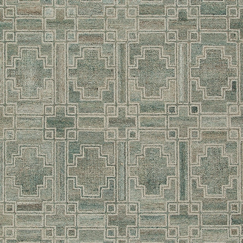 Jossland Green/Ivory Large Rug from Ashley - Luna Furniture