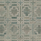 Jossland Turquoise/Ivory Medium Rug from Ashley - Luna Furniture