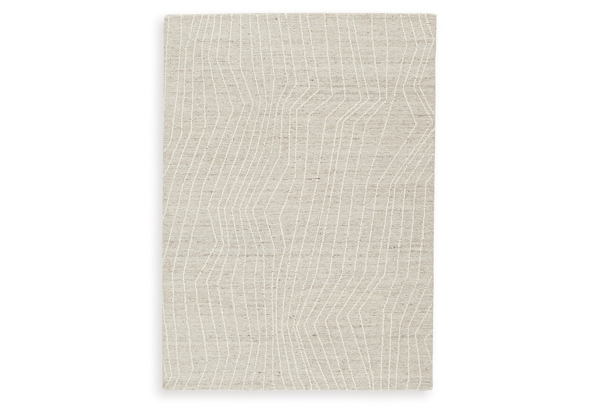 Varahill Gray/Ivory Medium Rug from Ashley Furniture - Luna Furniture