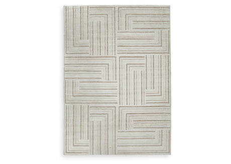 Darmondard Cream/Taupe Large Rug from Ashley - Luna Furniture