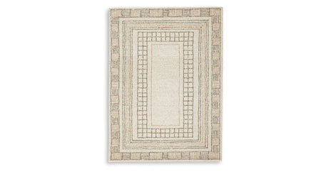 Idaman Taupe/Brown Medium Rug from Ashley Furniture - Luna Furniture