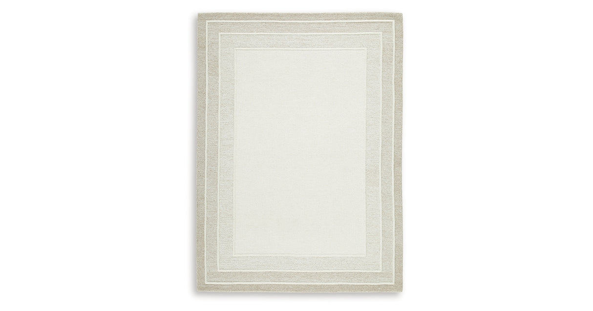 Teelgan Ivory/Tan Medium Rug from Ashley - Luna Furniture