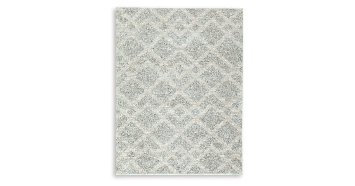 Unawick Gray/Ivory Medium Rug from Ashley - Luna Furniture