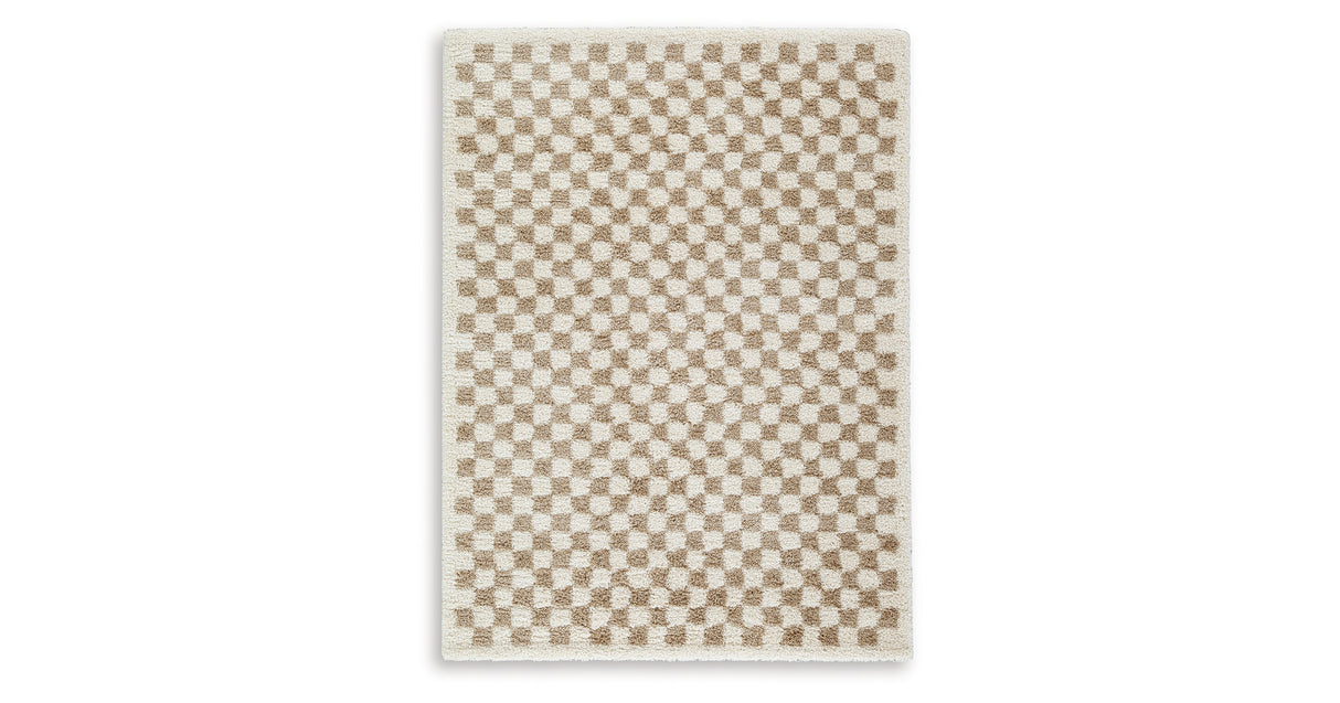 Karamen Taupe/Ivory Medium Rug from Ashley Furniture - Luna Furniture