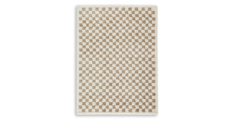 Karamen Taupe/Ivory Medium Rug from Ashley Furniture - Luna Furniture