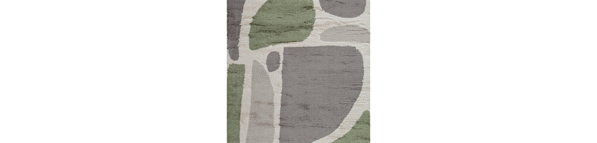 Anburgh Green/Gray/Ivory Large Rug from Ashley - Luna Furniture